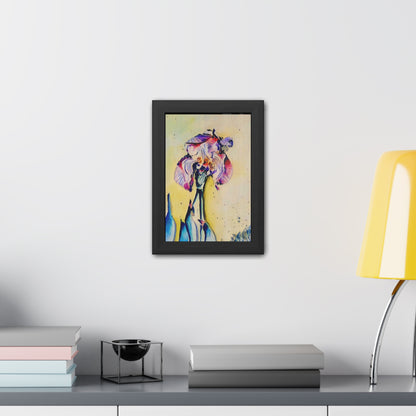 Colorful iris watercolor art print