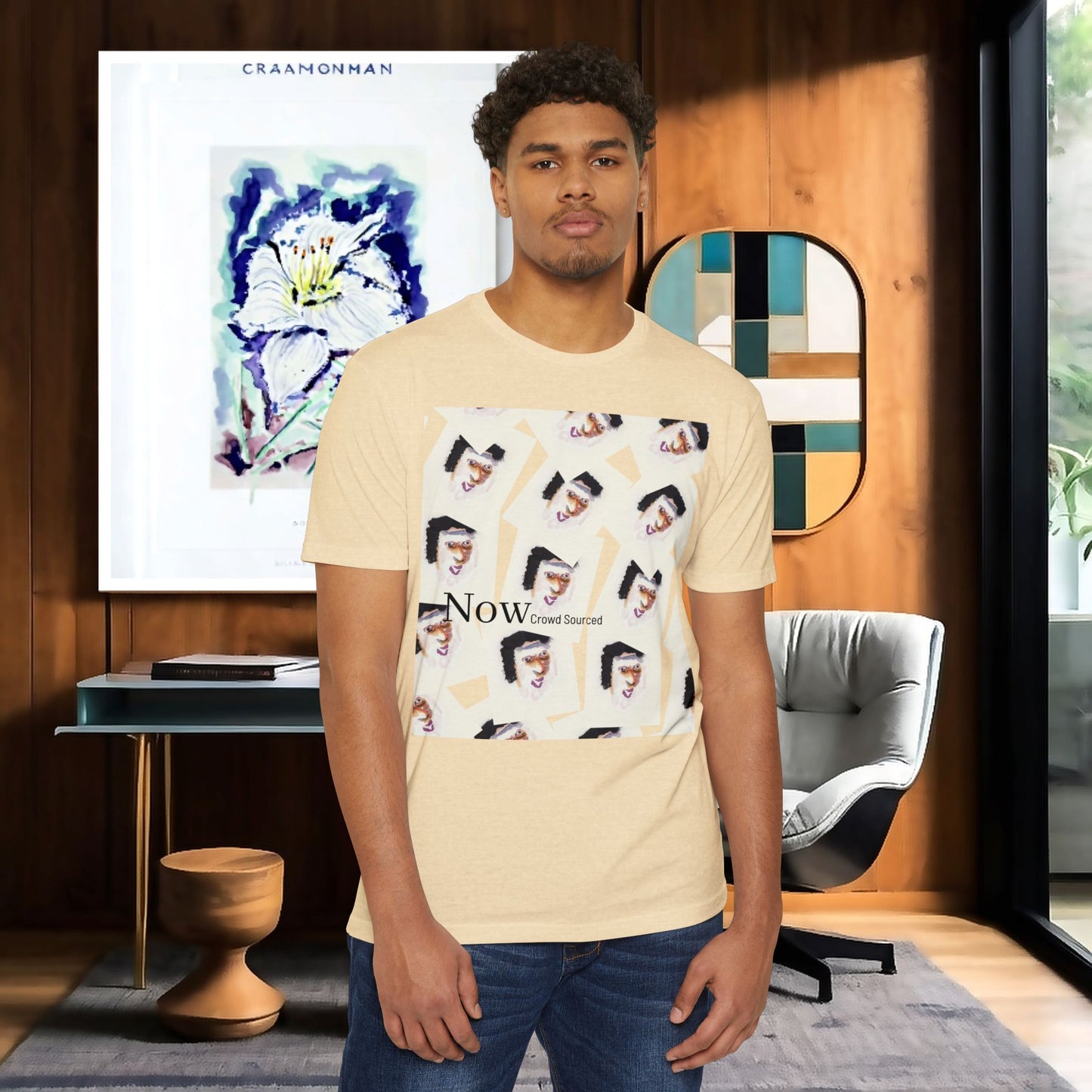 Art Print T-Shirt - Many Heads Many Views Unique Original Portrait