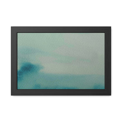 Emerald Green Teal Abstract Art Home Decor - Framed Posters