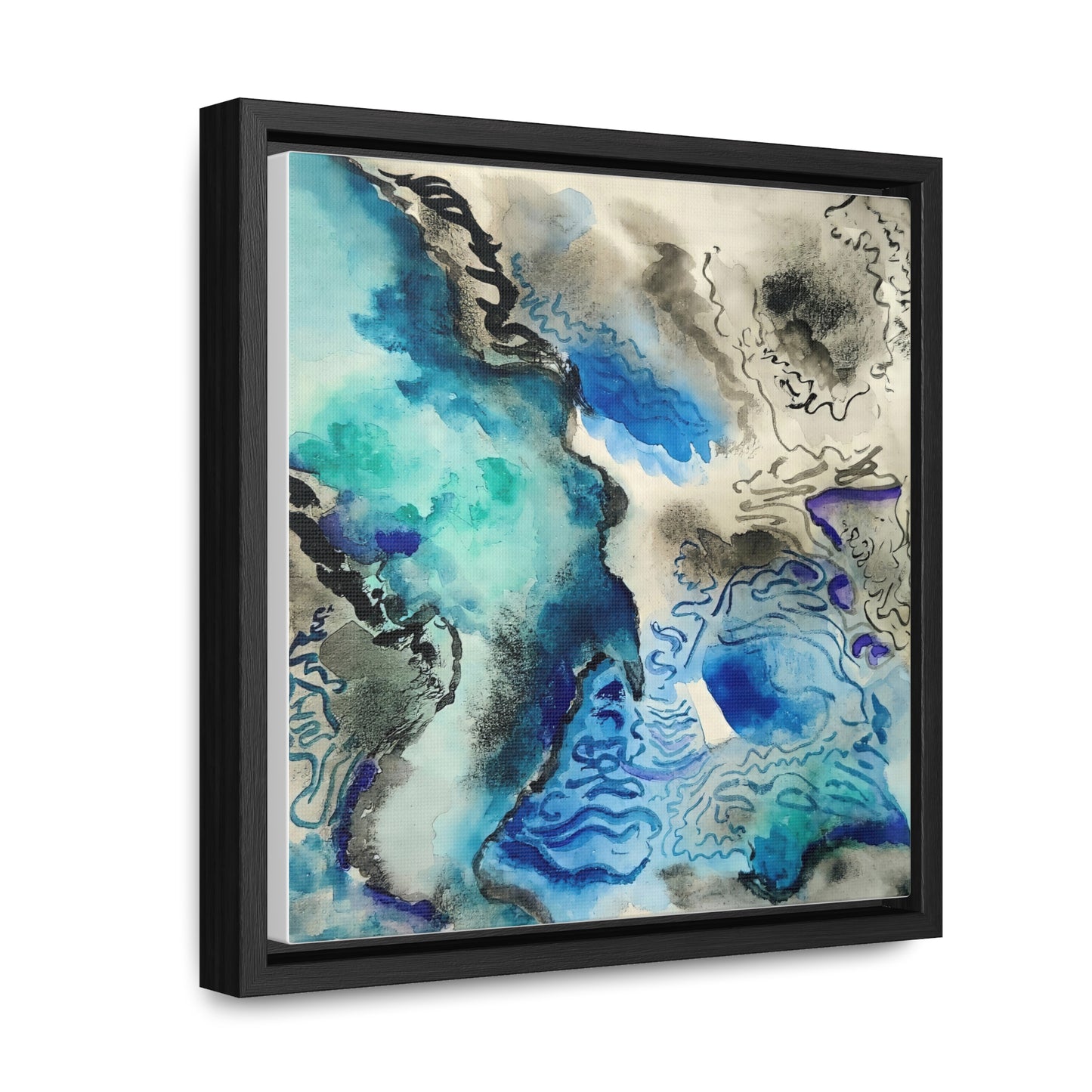 Subtle vibrance wall art of Sea basin