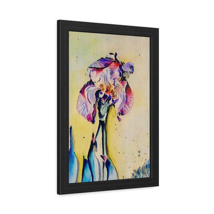 Colorful iris watercolor art print