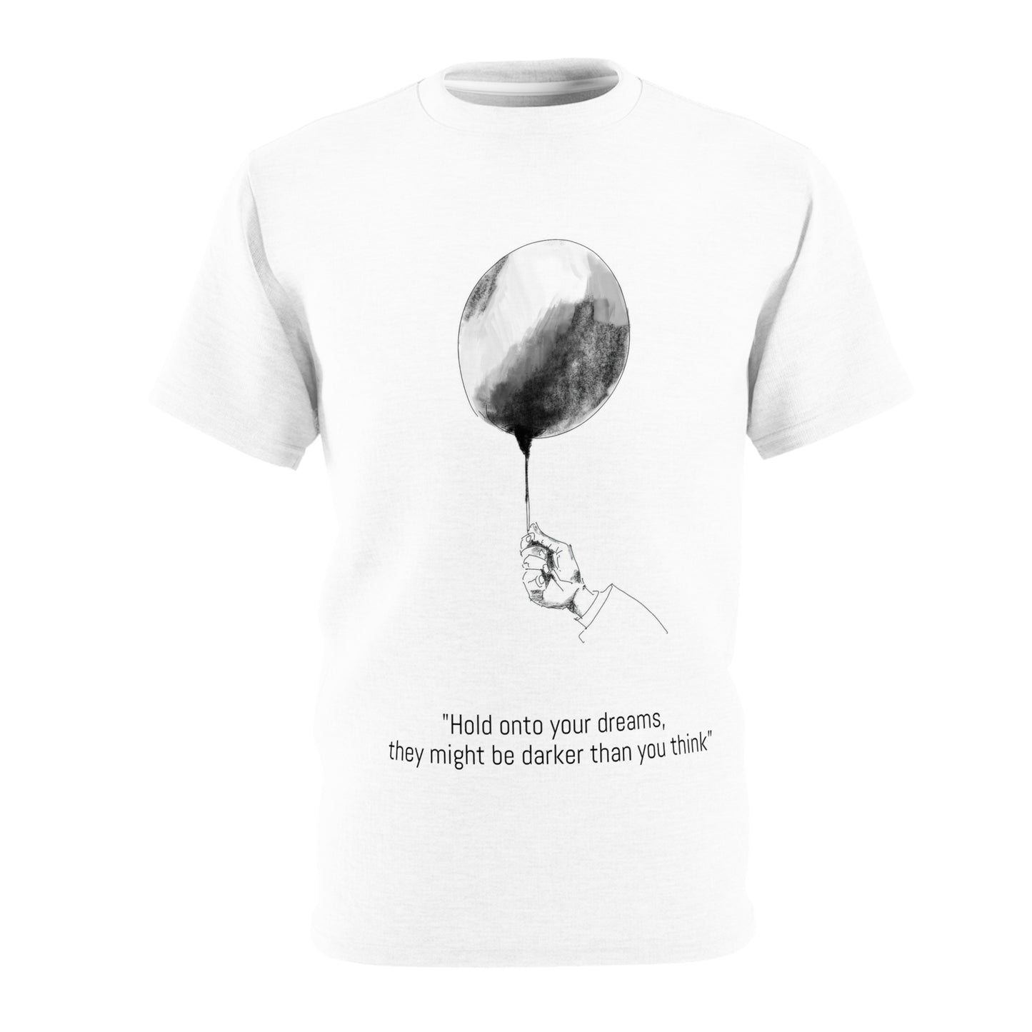 Tee Beautiful White Balloon Hand Sketch Print