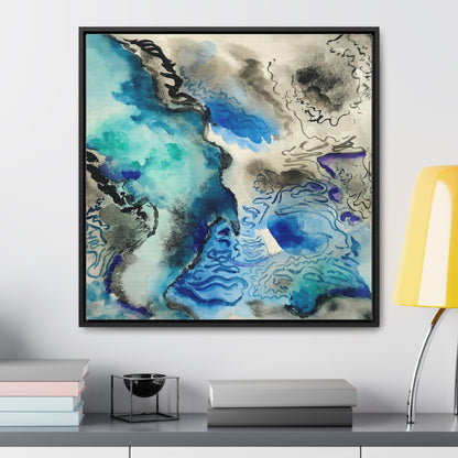 Subtle vibrance wall art of Sea basin