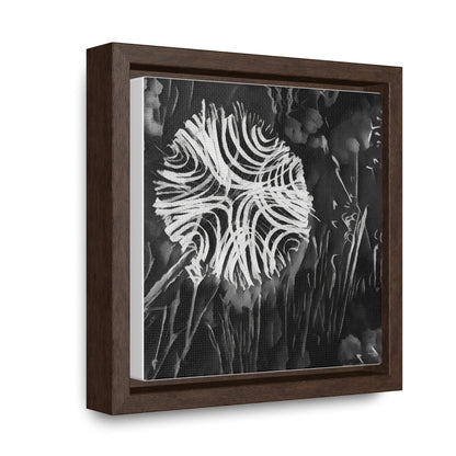 Dandelion beautifully crafted at night, illustration for a wall art - Gallery Canvas Wraps, Square Frame