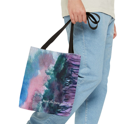 Watercolor Splash Tote Bag