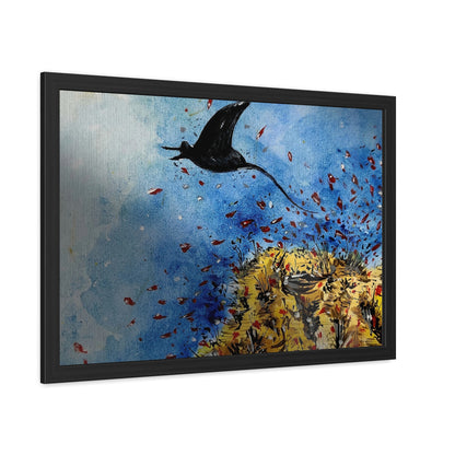 Stingray Underwater Watercolor Framed Poster