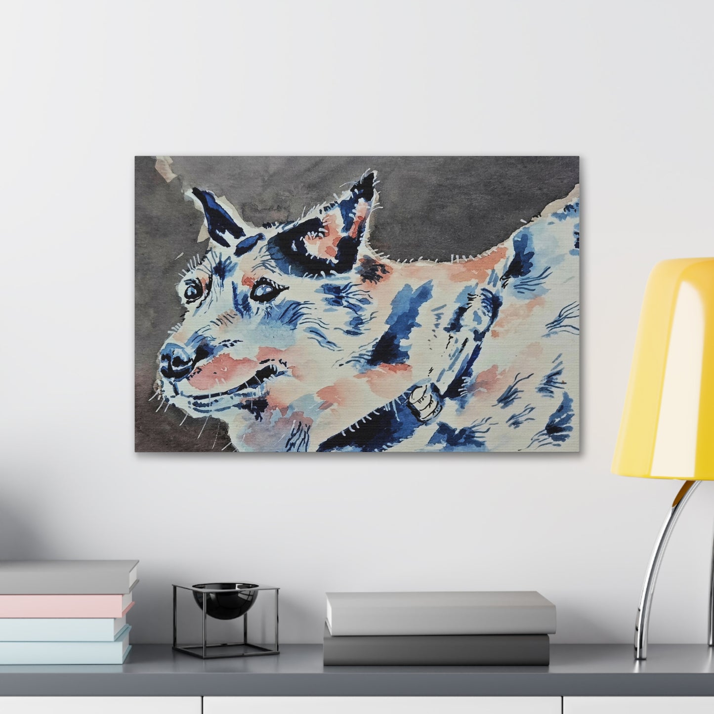 Calm and compassionate husky wall art print for home decor - Canvas Gallery Wraps