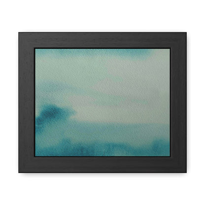 Emerald Green Teal Abstract Art Home Decor - Framed Posters