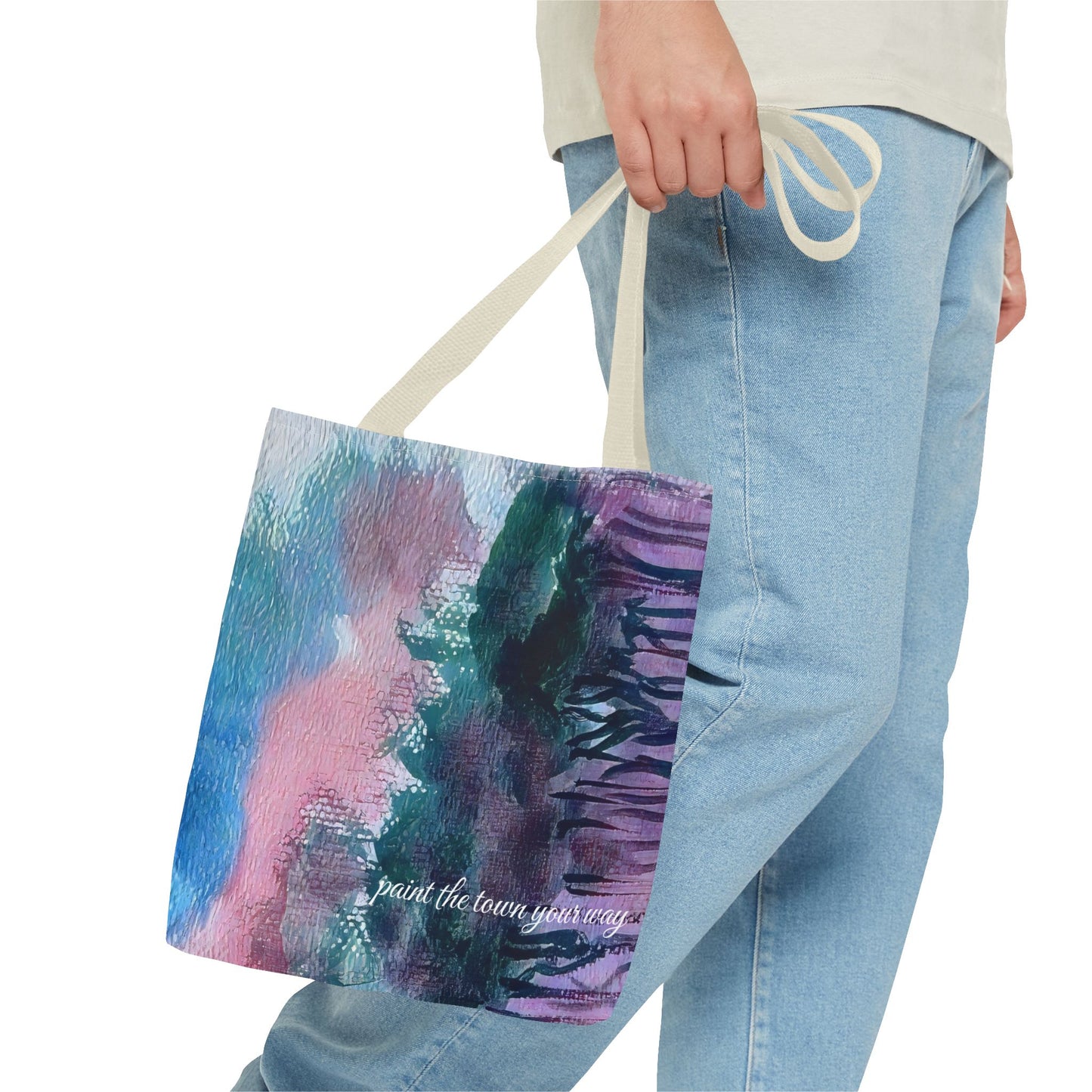 Watercolor Splash Tote Bag