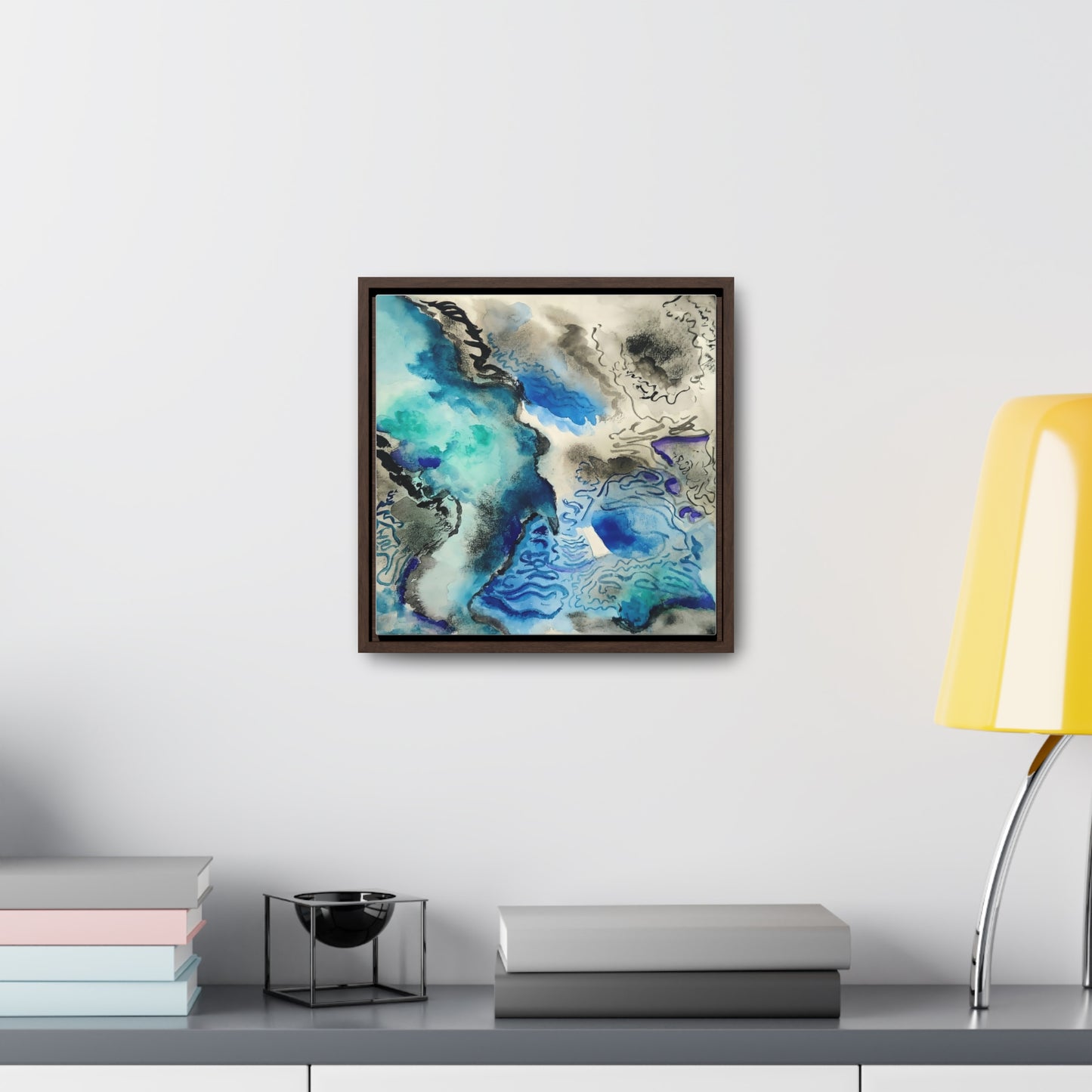 Subtle vibrance wall art of Sea basin