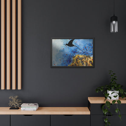 Stingray Underwater Watercolor Framed Poster