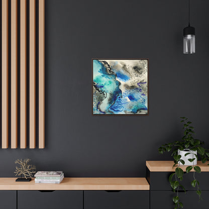 Subtle vibrance wall art of Sea basin