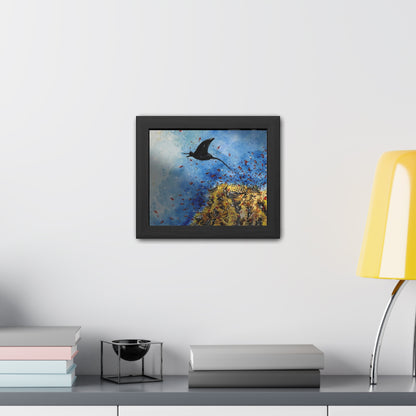 Stingray Underwater Watercolor Framed Poster