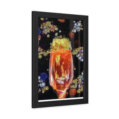 Wine painting with bokeh type effect of the backdrop for a beautiful wall art print - Framed Posters