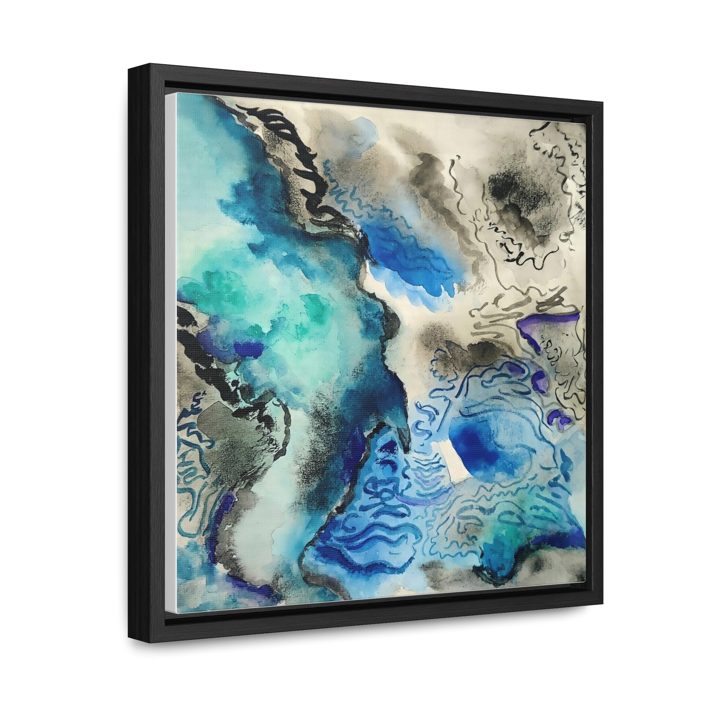 Subtle vibrance wall art of Sea basin