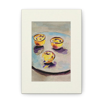 Gorgeous Muffins on a Plate Food Art Painting for Kitchen Decor - Canvas Wall Art