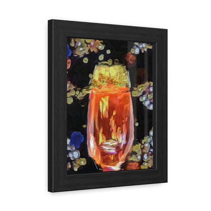 Wine painting with bokeh type effect of the backdrop for a beautiful wall art print - Framed Posters