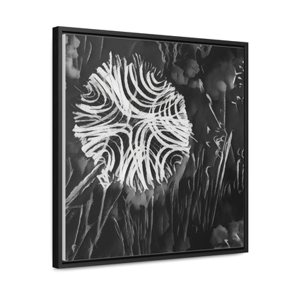 Dandelion beautifully crafted at night, illustration for a wall art - Gallery Canvas Wraps, Square Frame